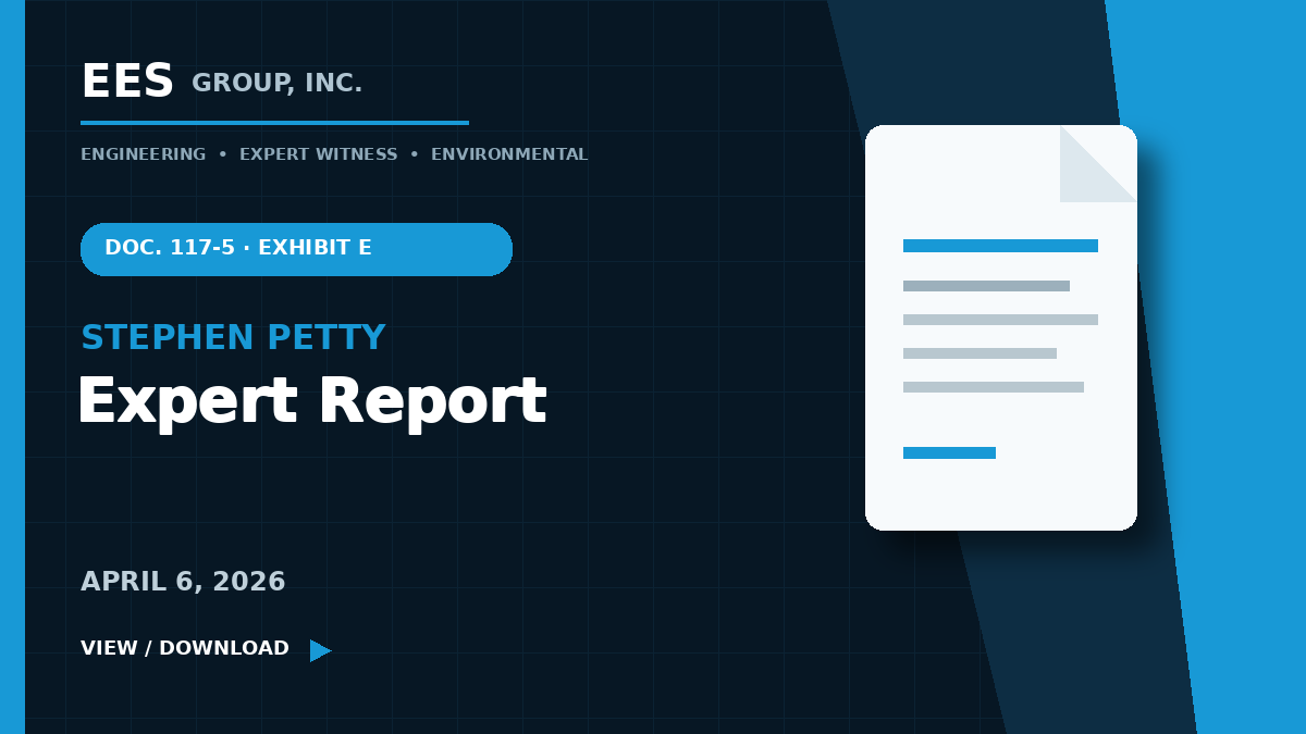 Stephen Petty Expert Report